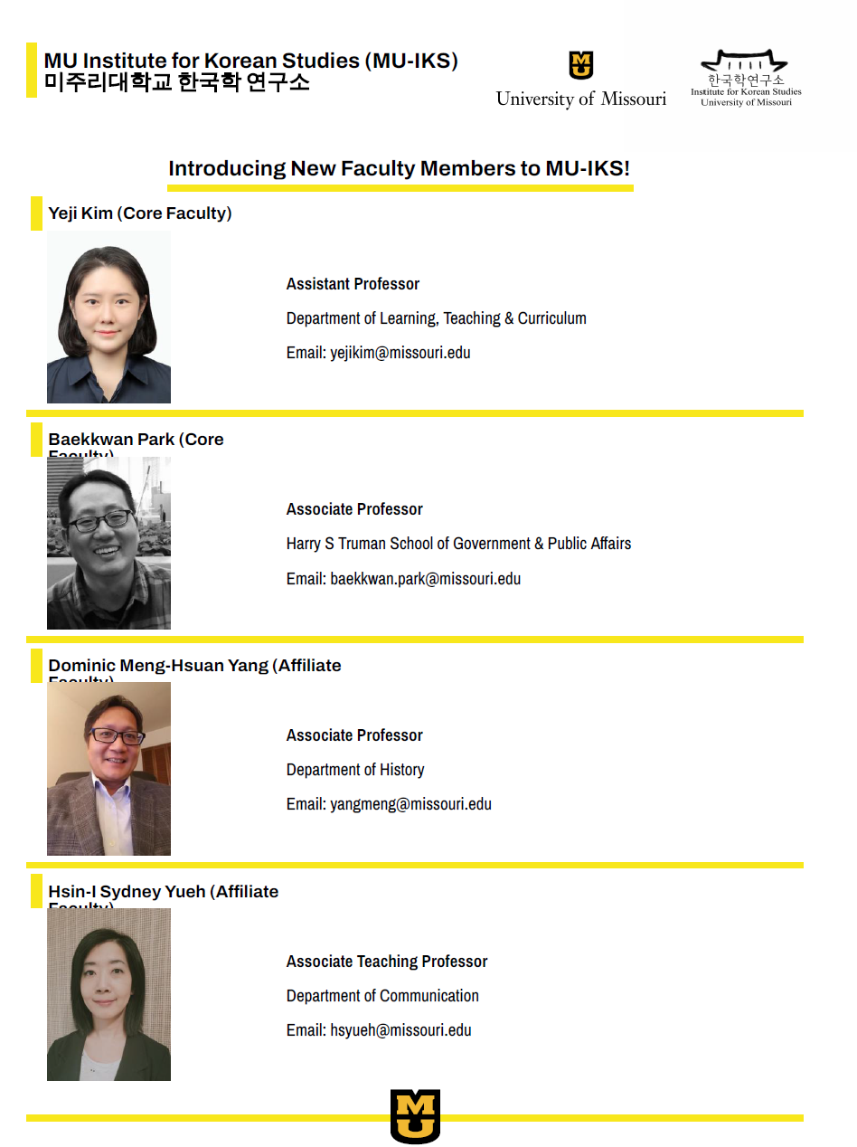 IKS New Faculty