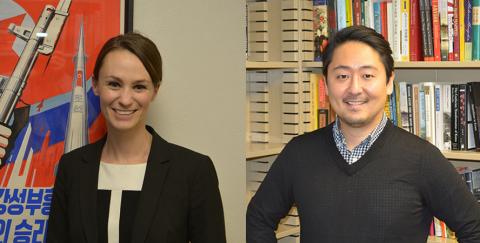 Sheena Greitens, an assistant prof. of political science, and Harrison Kim, an assistant prof. of history, are co-directors of the Institute for Korean Studies