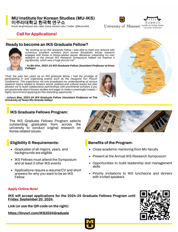 IKS 2024_25 Graduate Fellows Program Flyer