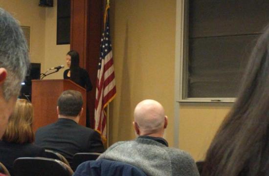 The Maneater. North Korean refugee Grace Jo shares her story at Institute for Korean Studies opening