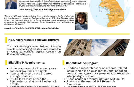 IKS 2024_25 Undergraduate Fellows Program Flyer